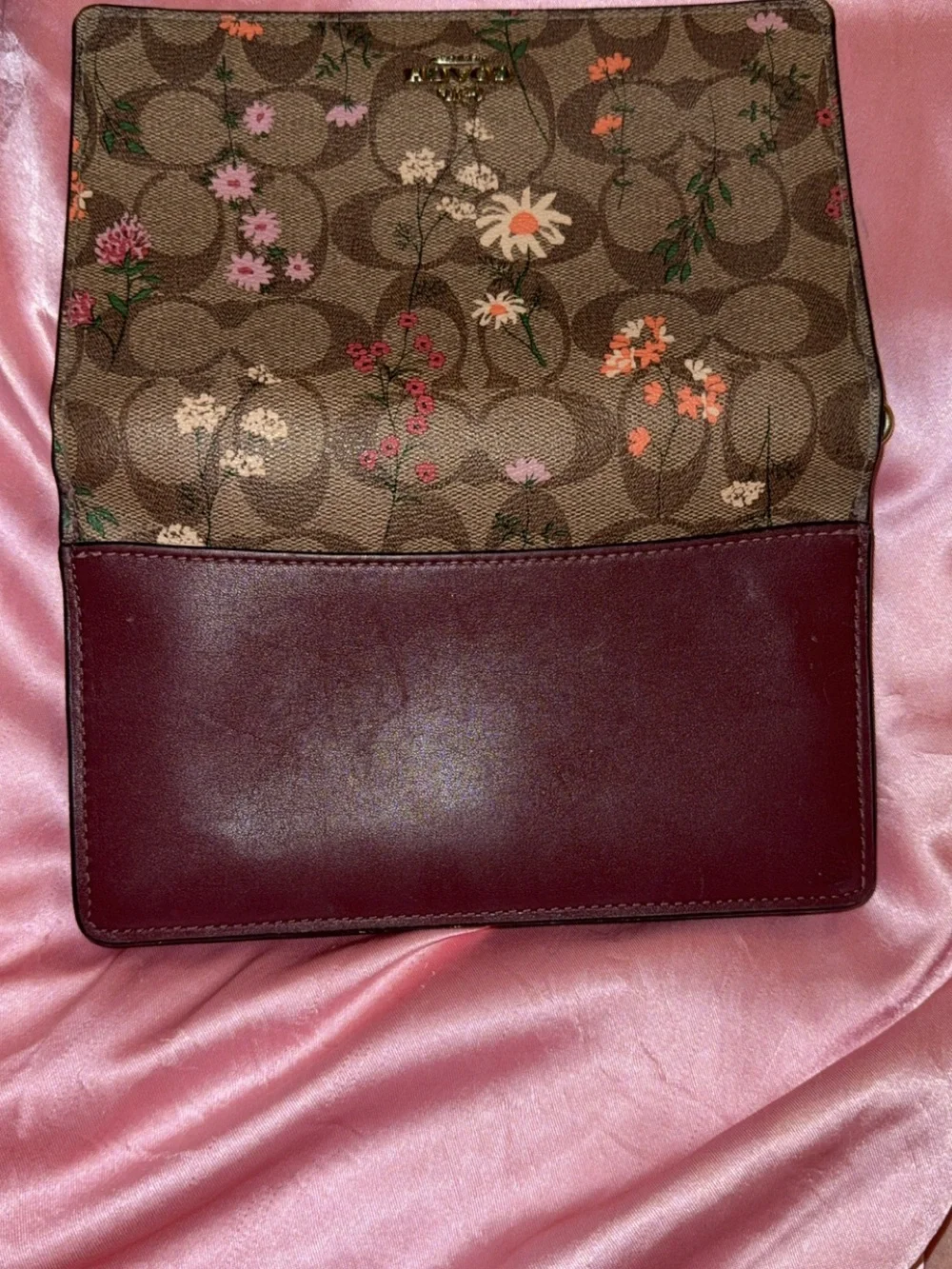 Coach floral leather